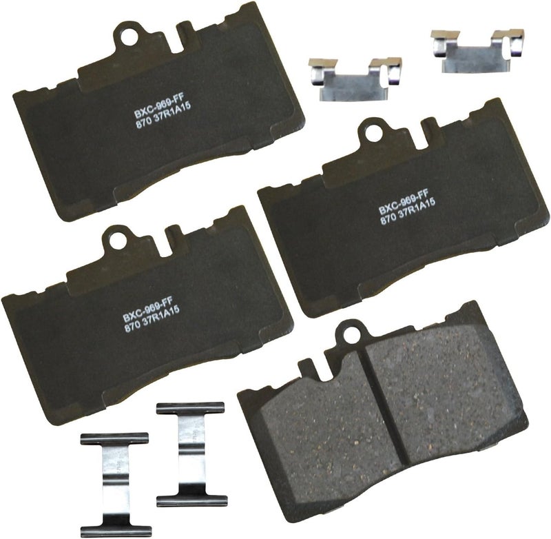 Bendix وسادات فرامل سيراميك SBC870 الممتازة لسيارة لكزس LS430 2006-2001 - Image 1